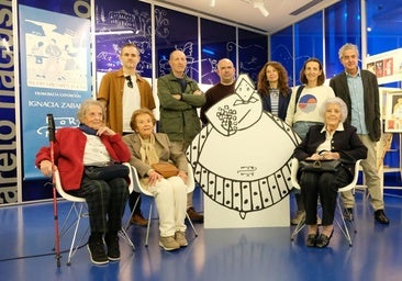 Los ilustradores vascos homenajean a su 'madrina', la donostiarra Ignacia Zabalo